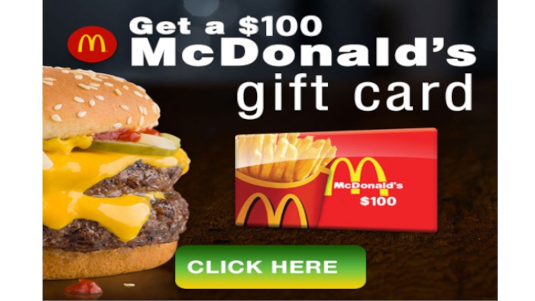 Ce qui se cache derrière cette carte cadeau de 100$ chez McDonald’s